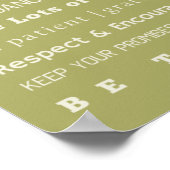 Poster gezinsregels (Hoek)