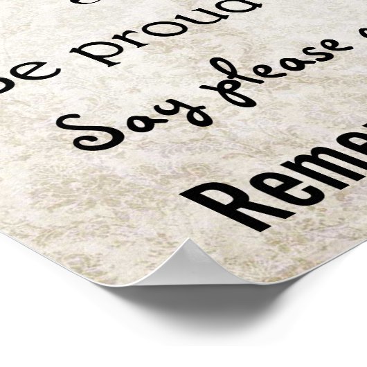 Poster gezinsregels (Hoek)