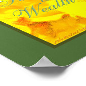 poster "Gezondheid is rijkdom" Art Print (Hoek)