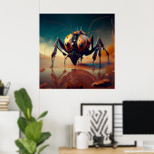 Poster Giant insect (Thuiskantoor)
