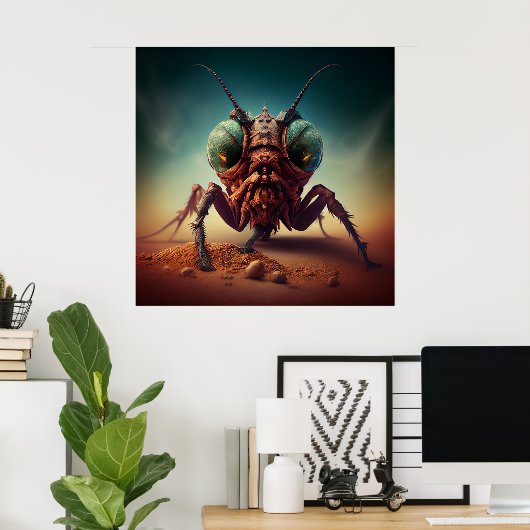 Poster Giant insect (Thuiskantoor)