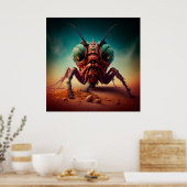 Poster Giant insect (Keuken)