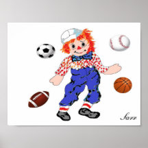 Poster/giergif Andy - Geweldig voor jongens Bedroo
