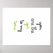 Poster Gin & Tonic (Voorkant)