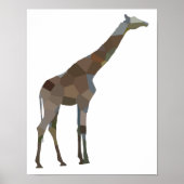 Poster Giraffe patchwork (Voorkant)