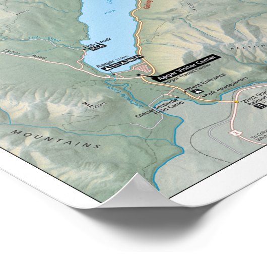 Poster Glacier Going-to-the-Sun Road (Montana) (Hoek)