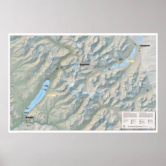 Poster Glacier Going-to-the-Sun Road (Montana) (Voorkant)