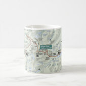 Poster Glacier-kaart (Montana) Koffiemok (Center)