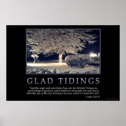 Poster Glad Tidings (Voorkant)