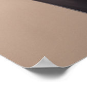 Poster Glamoureuze Mode Model Black Bow (Hoek)