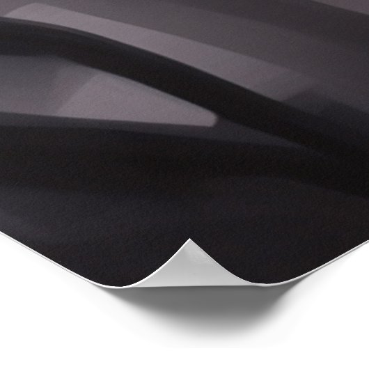 Poster Glamoureuze Mode Model Black Bow (Hoek)