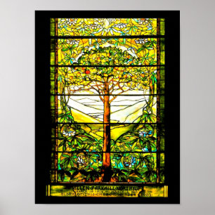 Poster-Glas in lood-Louis Tiffany 104 Poster