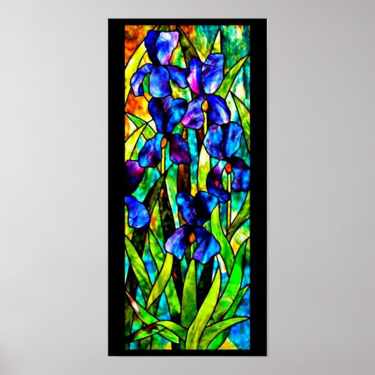 Poster-Glas in lood-Louis Tiffany 107 Poster (Voorkant)