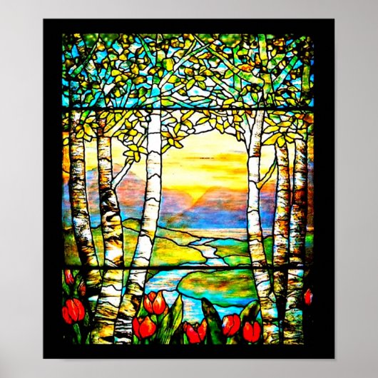 Poster-Glas in lood-Louis Tiffany 109 Poster (Voorkant)