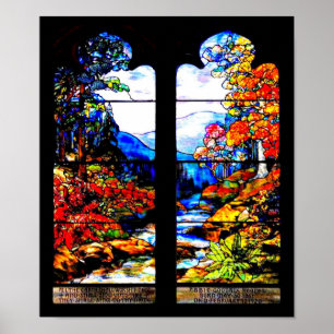 Poster-Glas in lood-Louis Tiffany 113 Poster