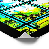 Poster-Glas in lood-Louis Tiffany 114 Poster (Hoek)