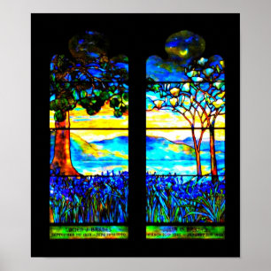 Poster-Glas in lood-Louis Tiffany 115 Poster