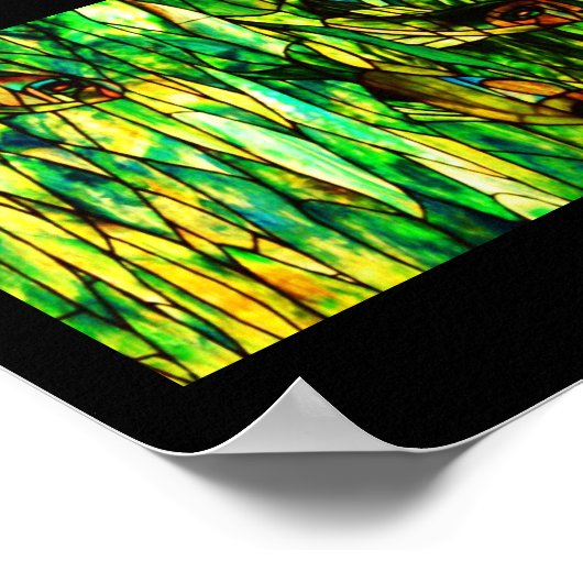 Poster-Glas in lood-Tiffany 11 Poster (Hoek)