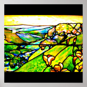 Poster-Glas in lood-Tiffany 19 Poster