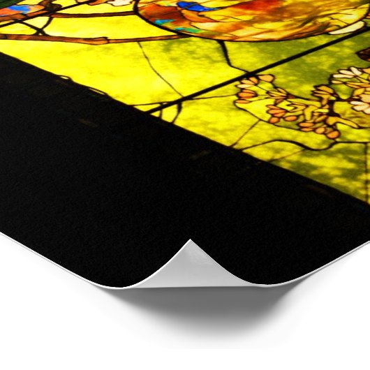 Poster-Glas in lood-Tiffany 1 Poster (Hoek)