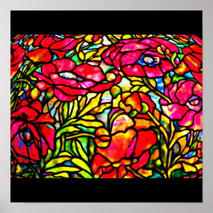 Poster-Glas in lood-Tiffany 28 Poster