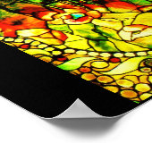 Poster-Glas in lood-Tiffany 3 Poster (Hoek)