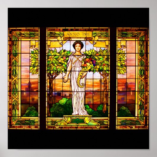 Poster-Glas in lood-Tiffany 9 Poster (Voorkant)