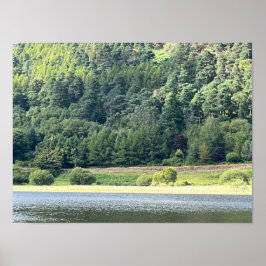 Poster Glendalaugh Lakes County Wicklow Ierland EU