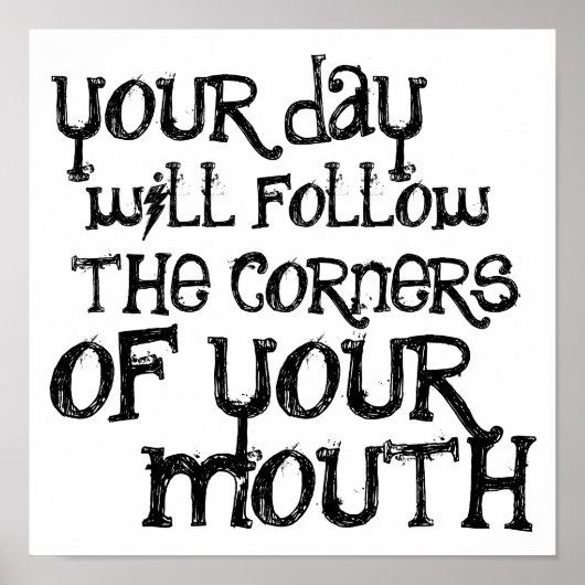 poster - glimlach (Voorkant)