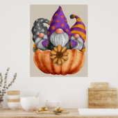Poster Gnome Pumpkin Trio (Keuken)