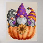 Poster Gnome Pumpkin Trio (Voorkant)