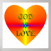 poster "God is liefde" (Voorkant)