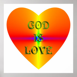 poster "God is liefde"