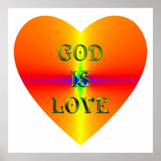 poster "God is liefde" (Voorkant)