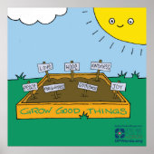 Poster Goede dingen groeien (Voorkant)