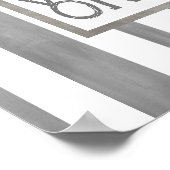 poster goede vibes alleen grijze strepen (Hoek)