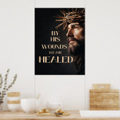 Poster Goede Vrijdag | "Door Zijn wonden zijn wij  (Keuken)