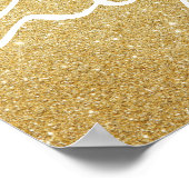 Poster - Gold Glitter-hoop (Hoek)