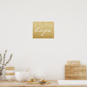 Poster - Gold Glitter-hoop (Keuken)