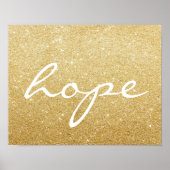 Poster - Gold Glitter-hoop (Voorkant)