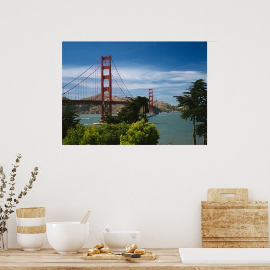 Poster Golden Gate Bridge (Keuken)