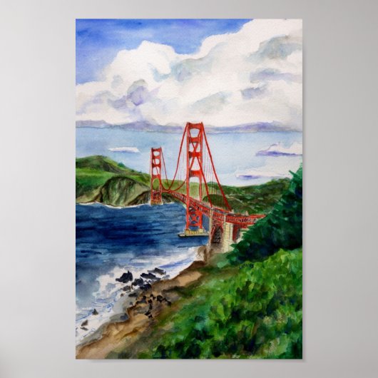 Poster Golden Gate Bridge (Voorkant)