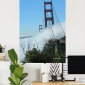 Poster - Golden Gate in mist (Thuiskantoor)