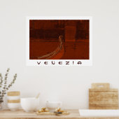 Poster Golden Gondola (Keuken)