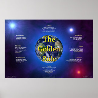 Poster Golden Rule (horizontaal)
