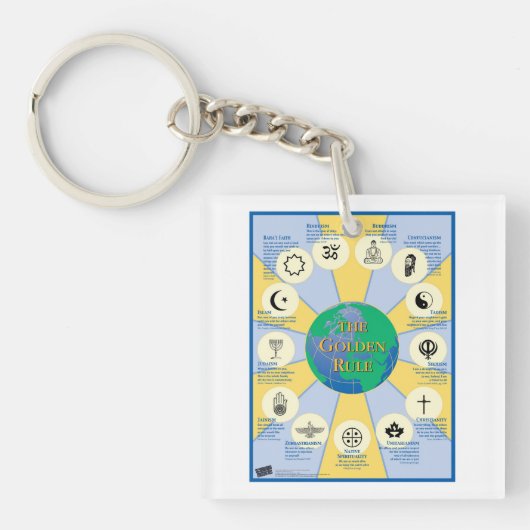 Poster Golden Rule Sleutelhanger (voorkant)