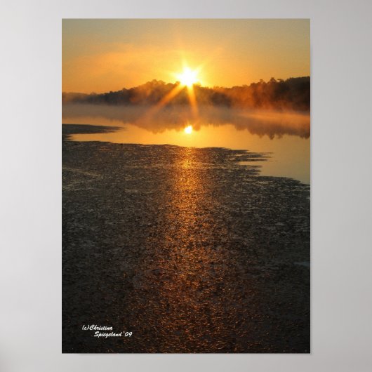 Poster Golden Sunrise (Voorkant)