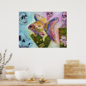 Poster Goldfish Spirits (Keuken)