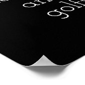 poster golfcitaat voor golfers zwart-wit (Hoek)