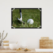 Poster Golffoto (Keuken)